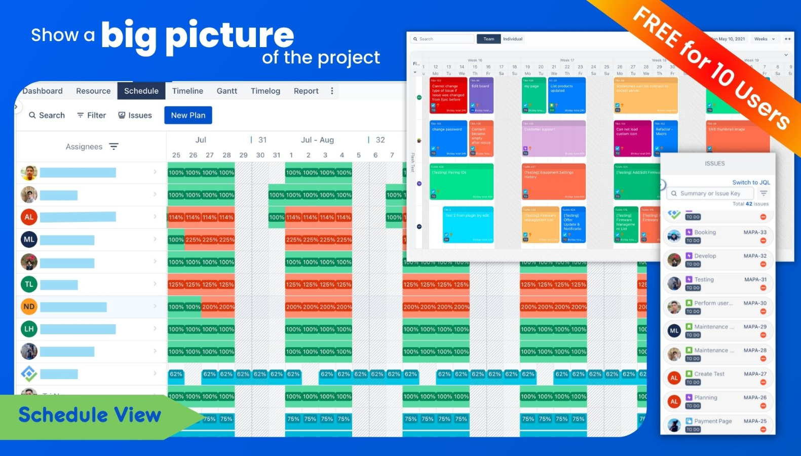 Resource Planning Project Management Gantt Chart For Jira Atlassian