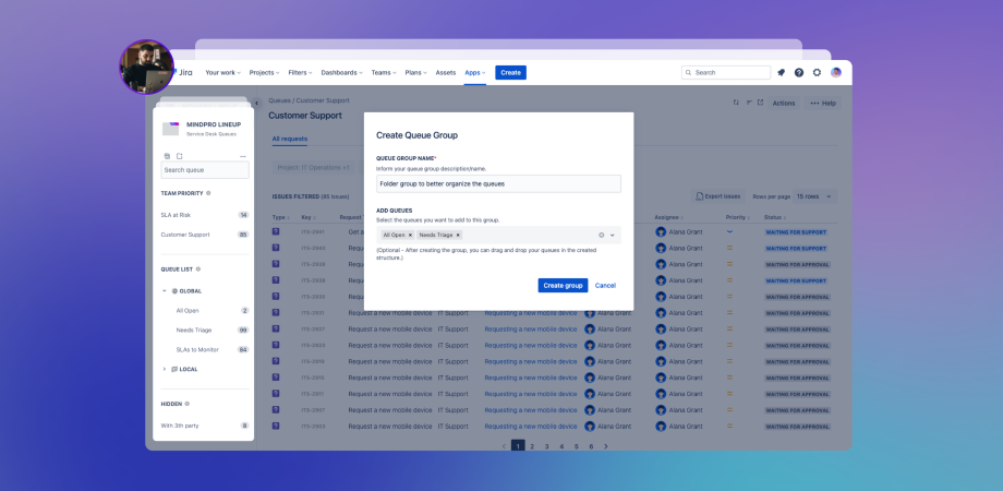 Mindpro Lineup Service Desk Queues Management For JSM Version