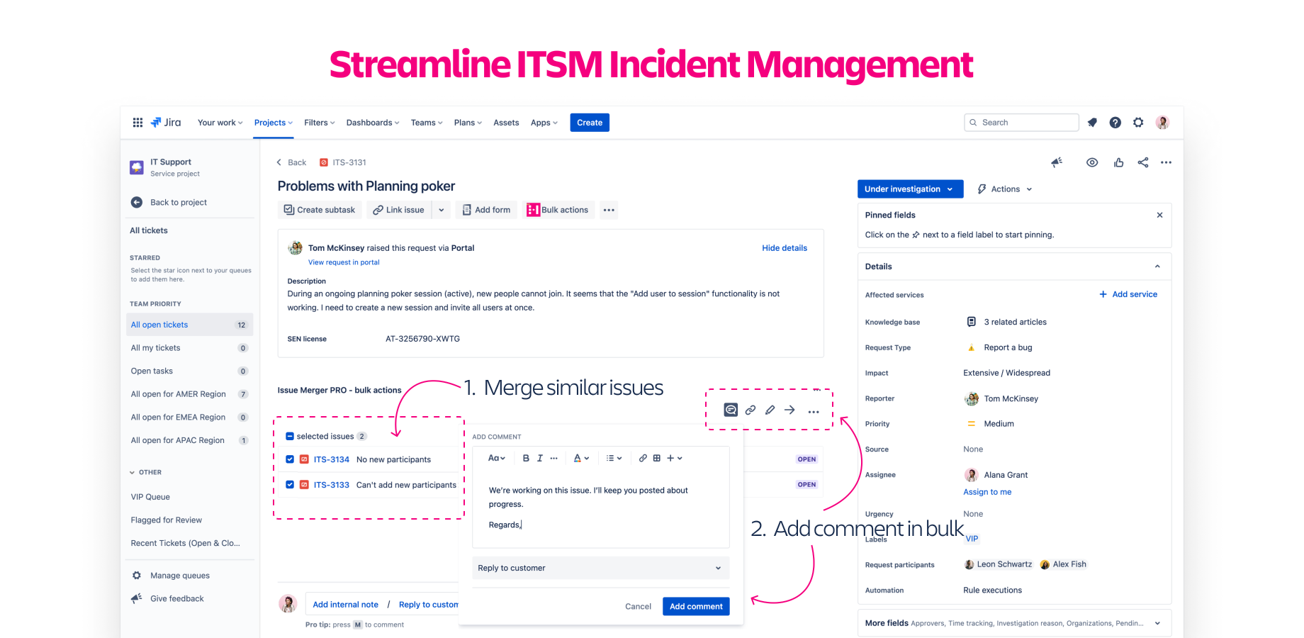 🔗 Issue Merger - Better Incident Management | Atlassian Marketplace