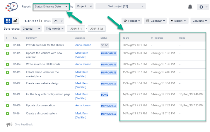 Time In Status For Jira Cloud Version History Atlassian Marketplace 0986