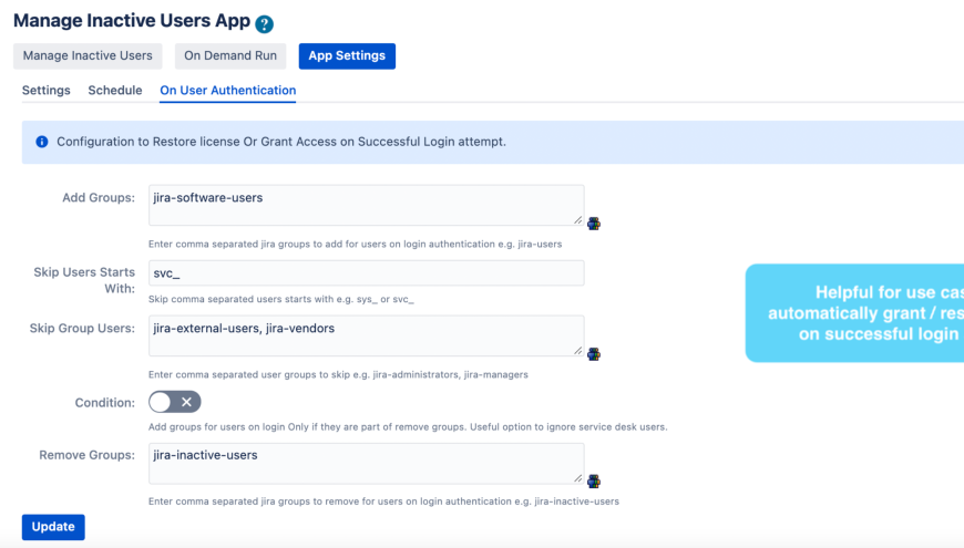 Manage Inactive Users For Jira 