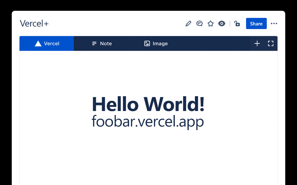 Vercel for confluence atlassian marketplace