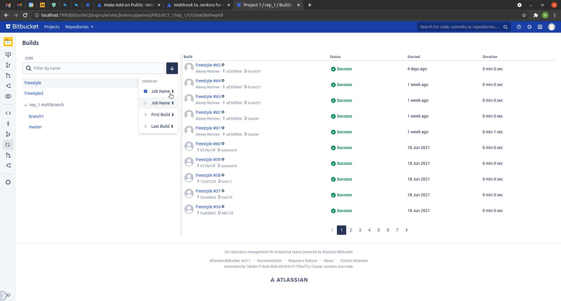 Webhook to Jenkins for Bitbucket Atlassian Marketplace
