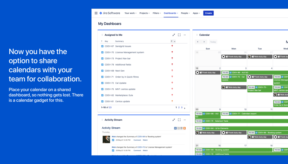 Calendar for Jira Atlassian Marketplace