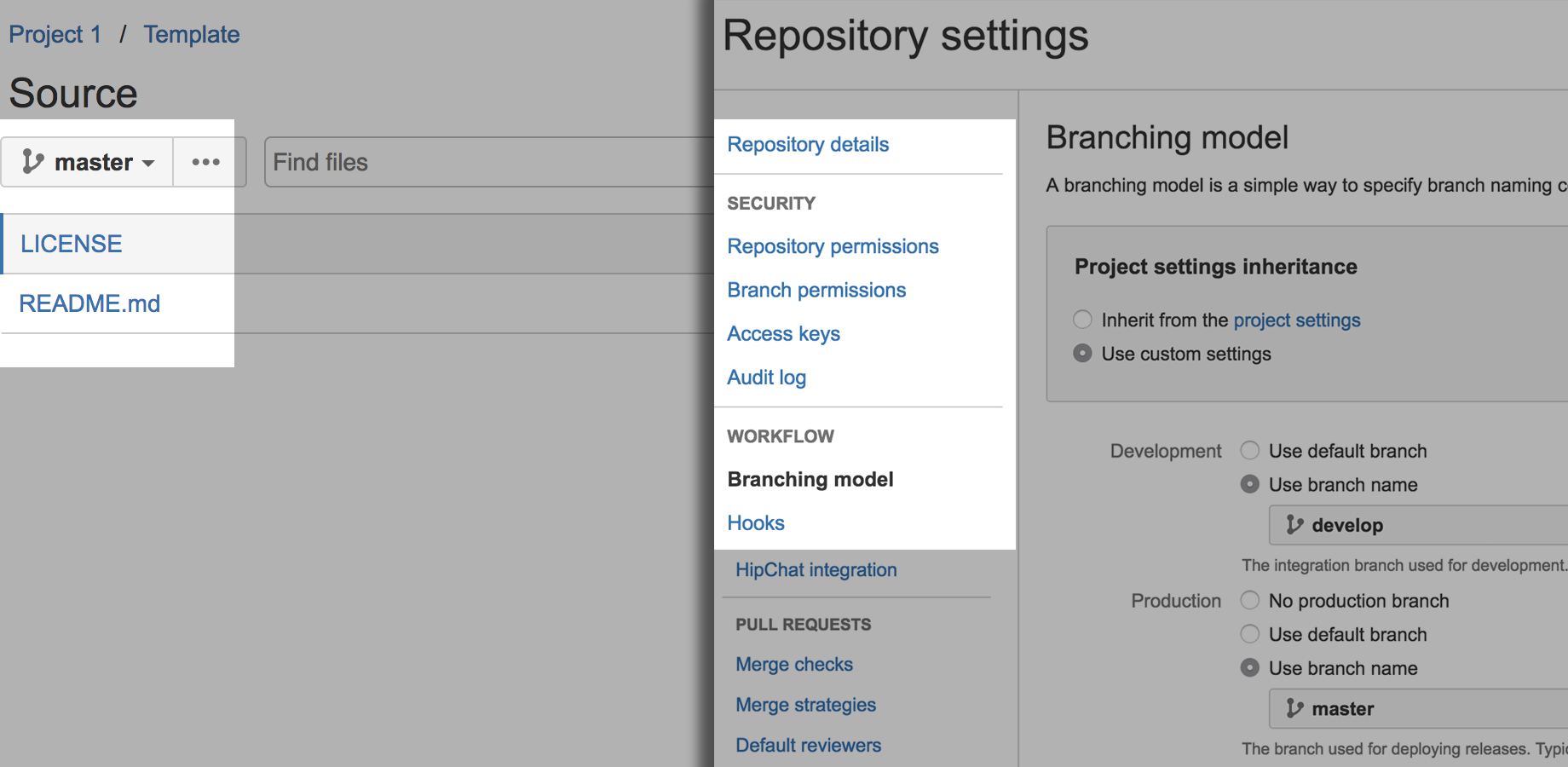Repository Templates for Bitbucket Atlassian Marketplace