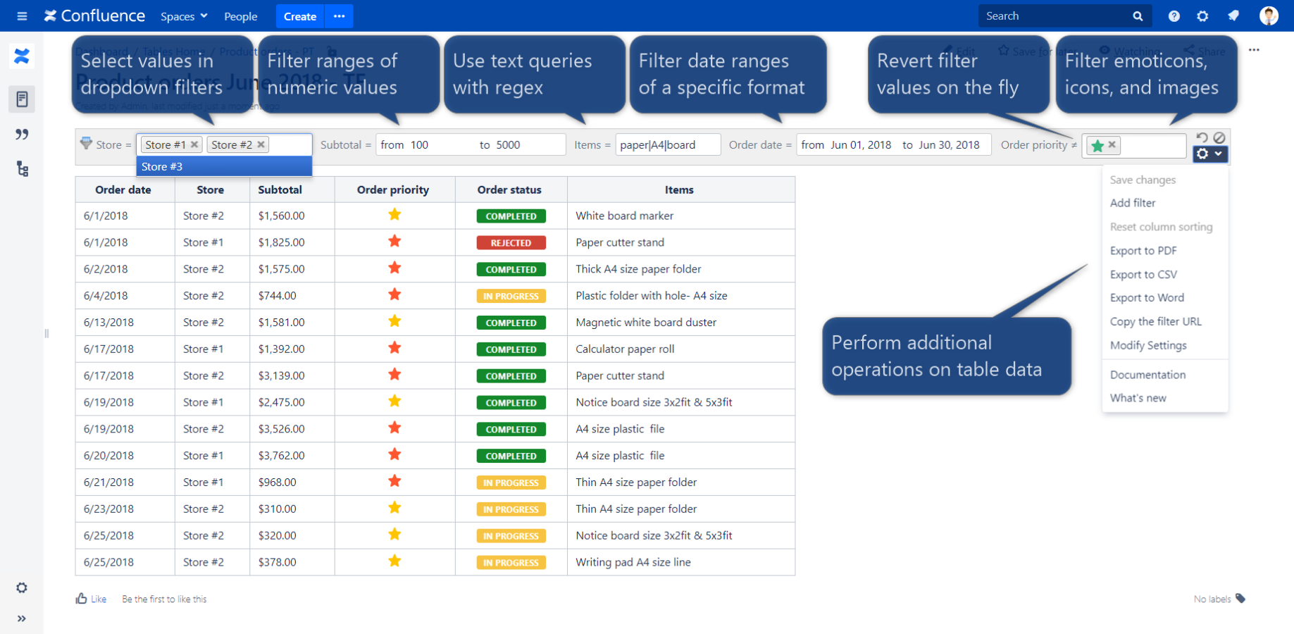 Table Filter and Charts for Confluence Atlassian Marketplace