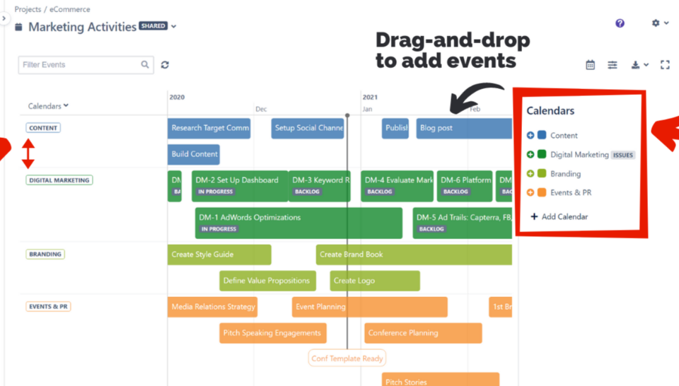 Time Squad Roadmap and Timelines for Jira Atlassian Marketplace