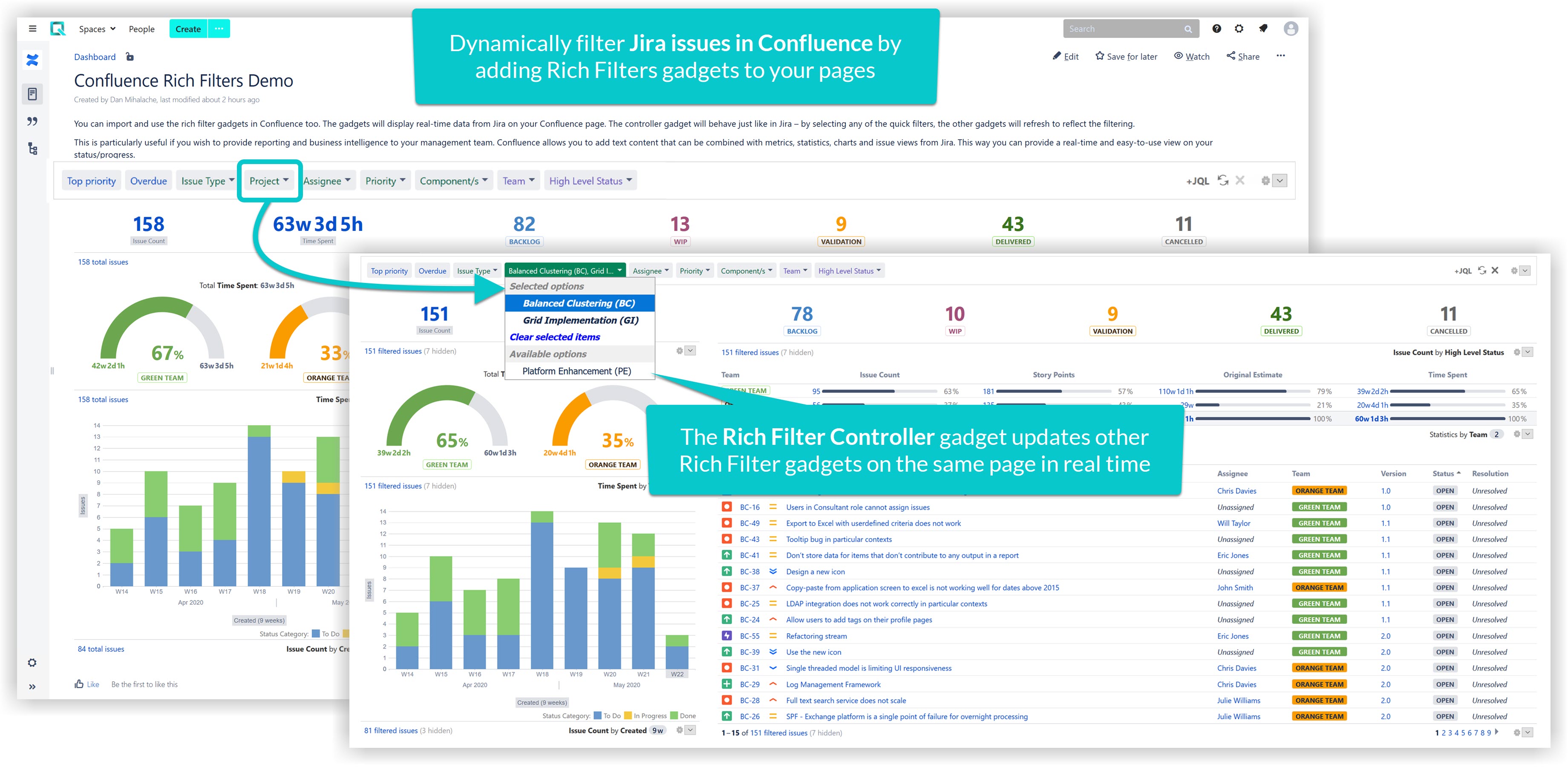 Rich Filters for Jira Dashboards Atlassian Marketplace