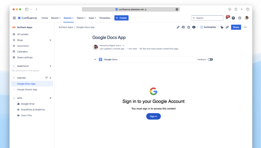 Google Docs for Confluence - Embed and Edit Documents | Atlassian ...
