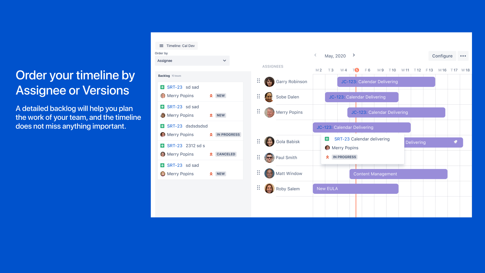 Timeline for Jira Atlassian Marketplace