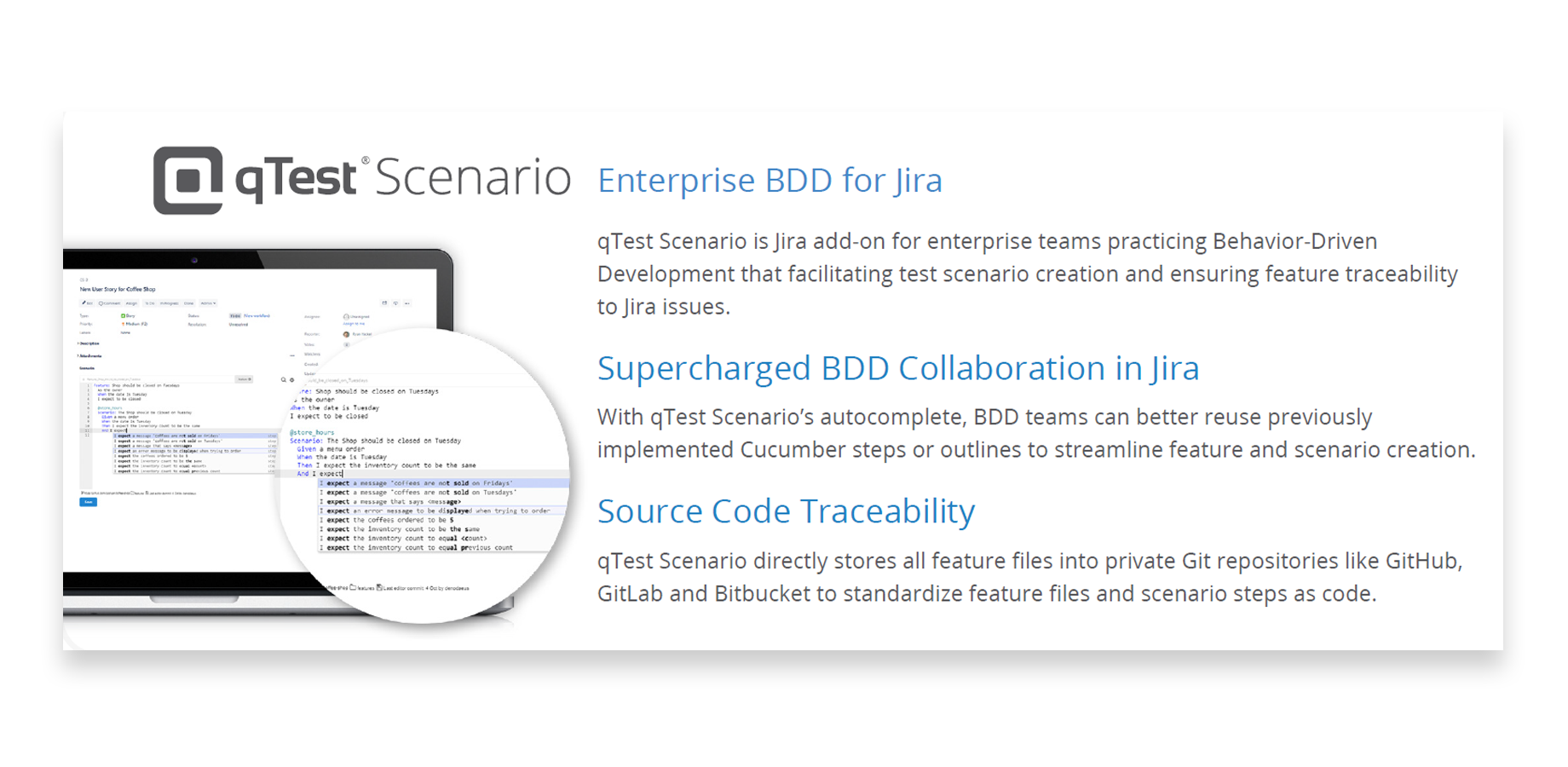 qTest Scenario Enterprise BDD for Jira Atlassian Marketplace