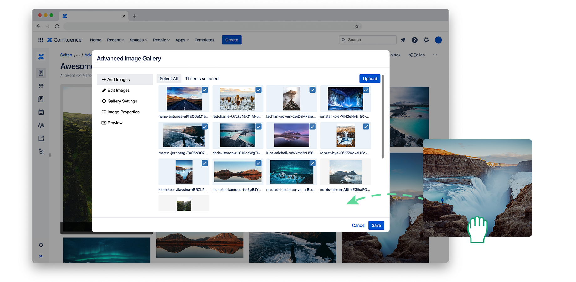 Confluence Image Gallery & Slider Advanced Image Gallery Atlassian