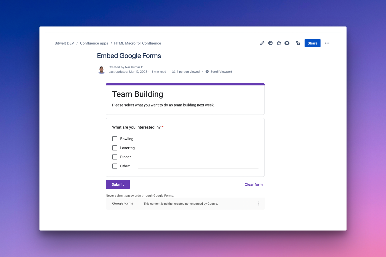 HTML Macro for Confluence Atlassian Marketplace