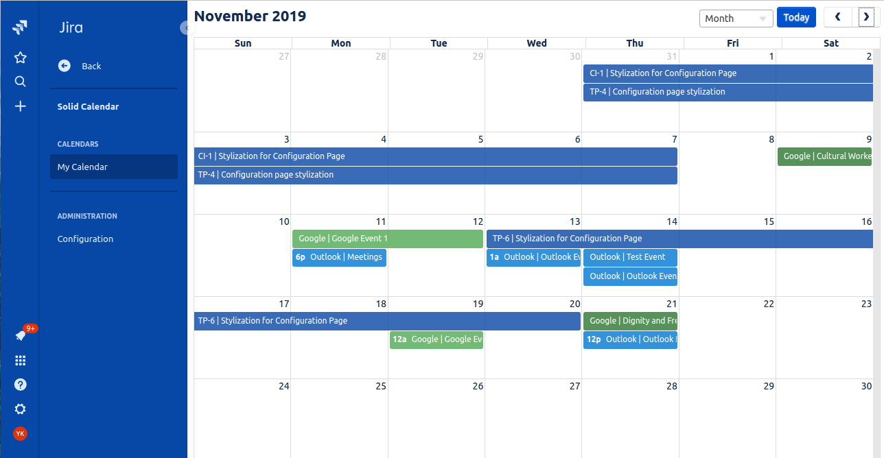 Solid Calendar Calendar Integration for Jira Atlassian Marketplace