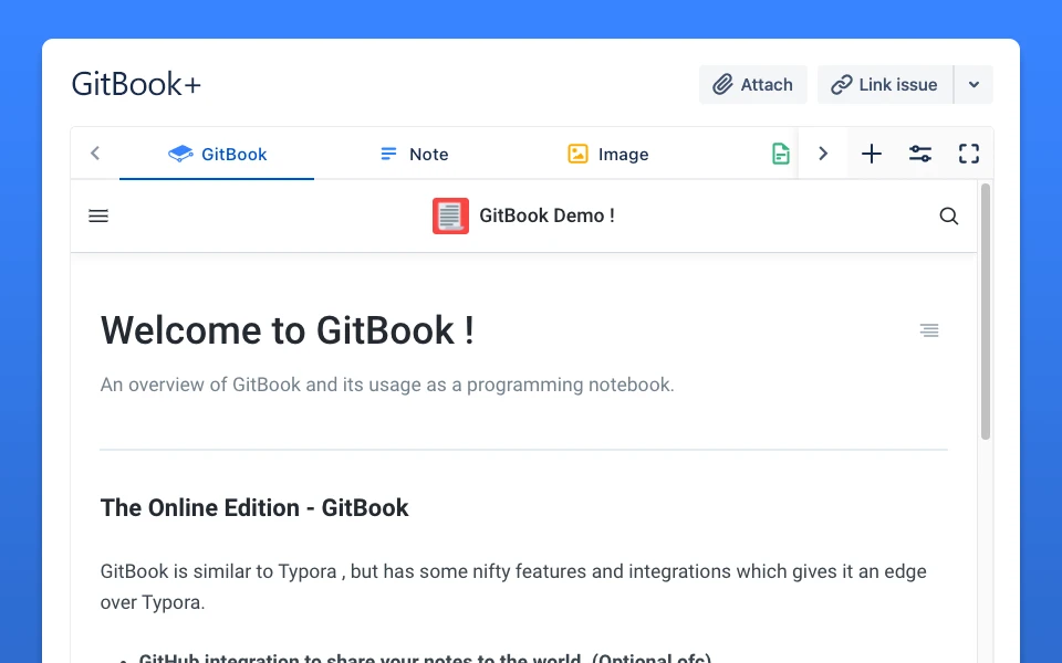 Software de documentación de GitBook