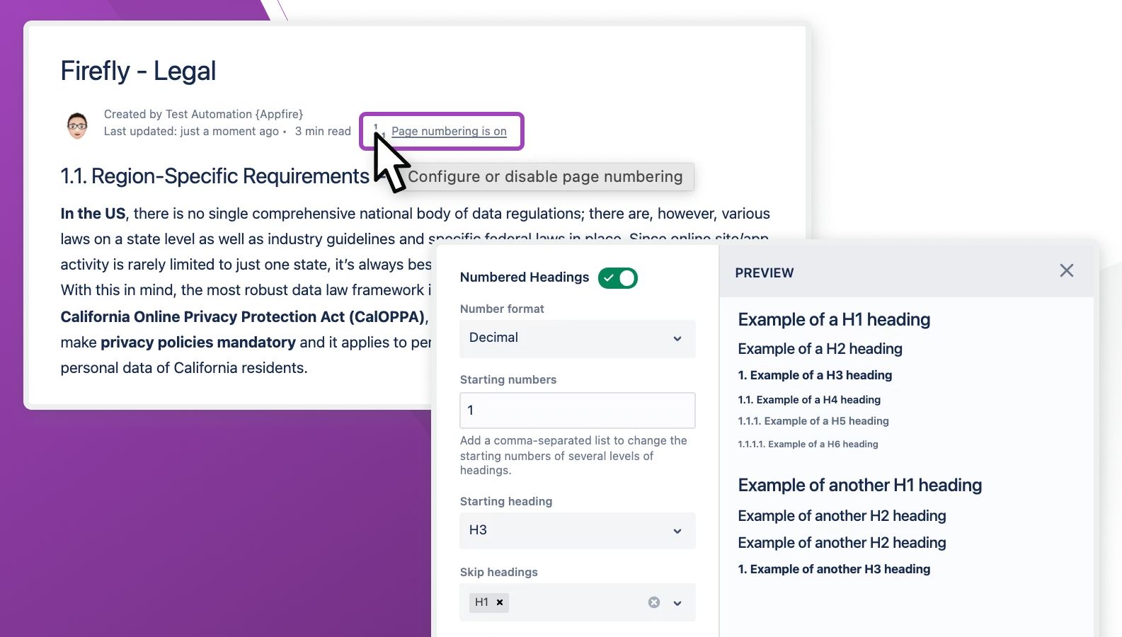 numbered-headings-atlassian-marketplace