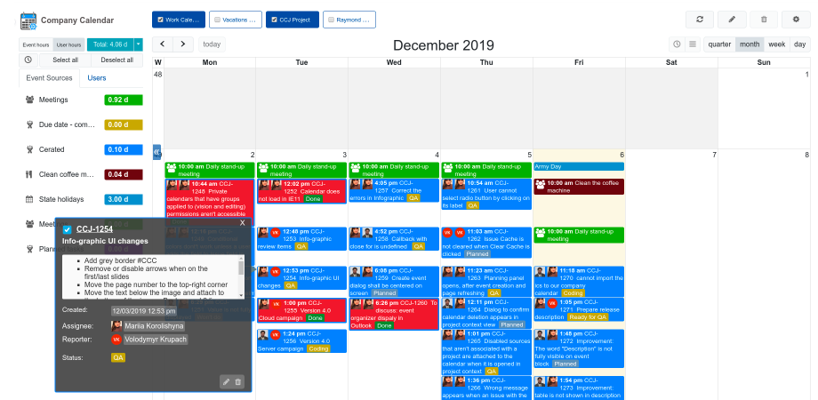 Company Calendar Planner for Jira - Version history | Atlassian Marketplace